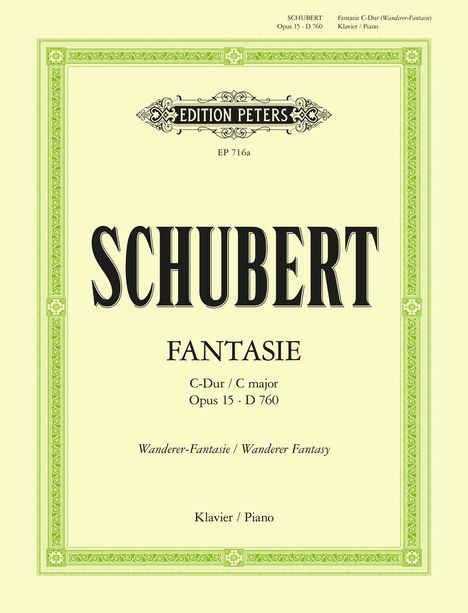 Franz Schubert: Schubert, F: Fantasy in C Op. 15 D760 'Wanderer Fantasy' for, Noten