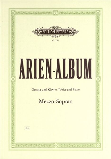 Arien-Album - Berühmte Arien für Mezzosopran, Buch