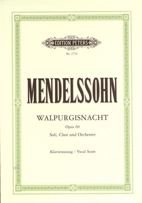 Mendelssohn Bartholdy, F: Walpurgisnacht op. 60, Noten