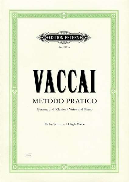 Metodo Pratico di Canto Italiano, Noten