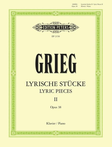 Edvard Grieg: Lyric Pieces Book 2 Op.38, Noten