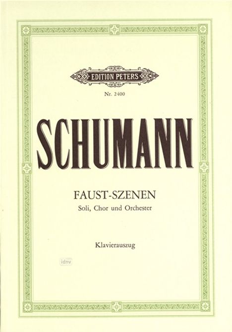 Robert Schumann (1810-1856): Szenen aus Goethes "Faust", Buch