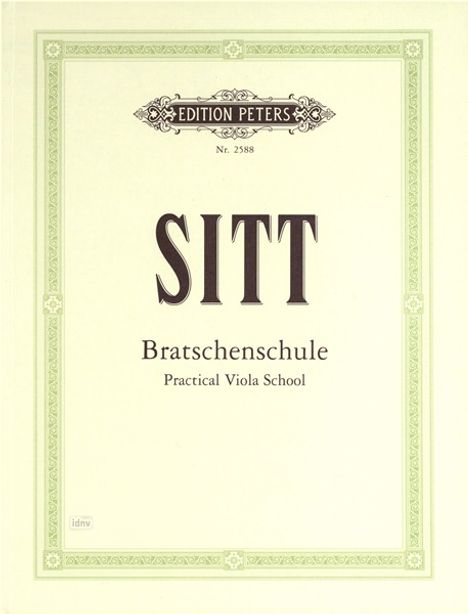 Hans Sitt: Praktische Bratschenschule, Noten
