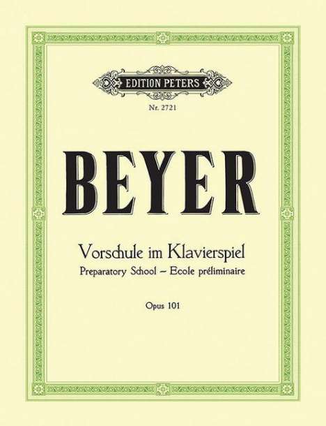 Ferdinand Beyer: Vorschule im Klavierspiel op. 101, Buch