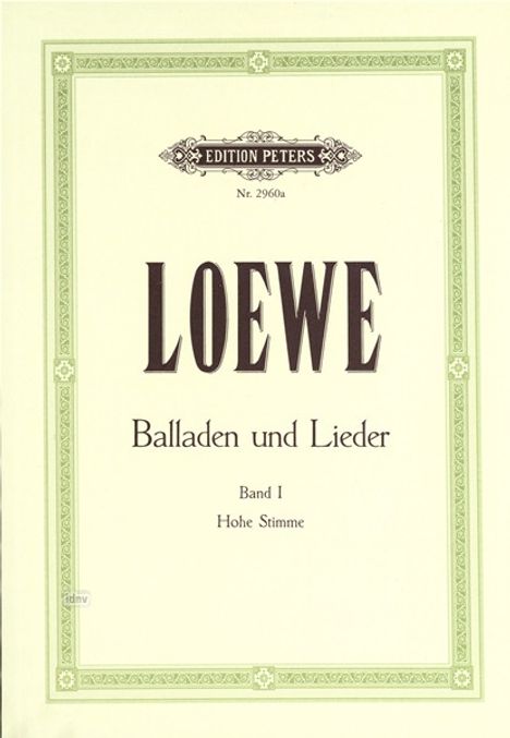 Carl Loewe: Loewe, Carl         :Balladen und Lieder, Band, Noten