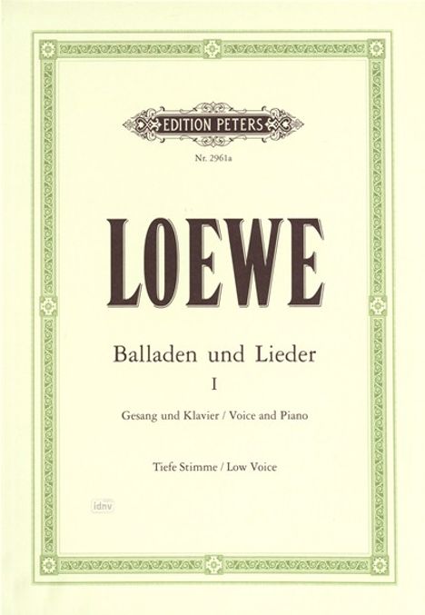 Carl Loewe: Loewe, Carl         :Balladen und Lieder, Band, Noten