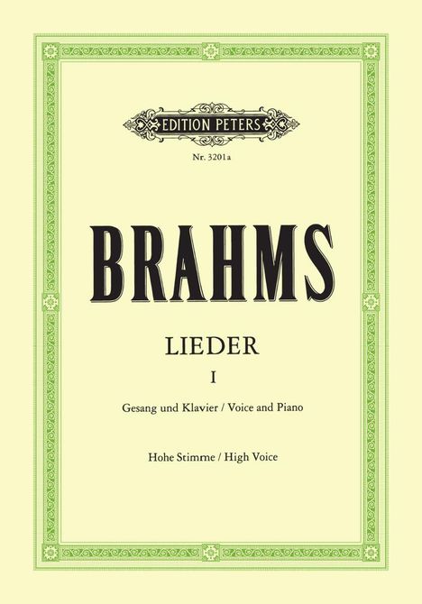 Johannes Brahms (1833-1897): Lieder 1, Buch