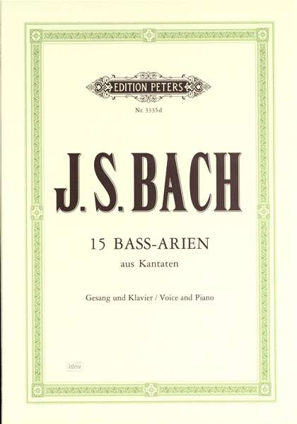 Johann Sebastian Bach: 15 Arien aus Kantaten, Noten