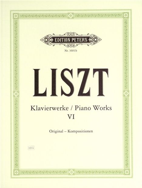 Franz Liszt: Klavierwerke, Band 6: Original, Noten