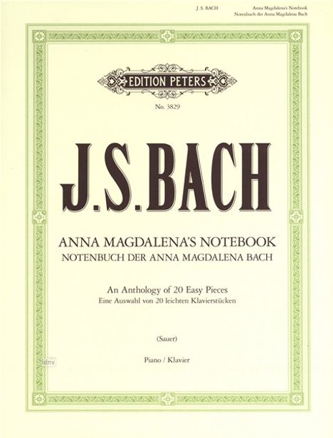 Notenbuch der Anna Magdalena Bach, Buch