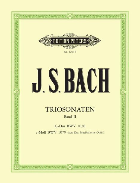 Johann Sebastian Bach: Triosonaten - Band 2, Noten