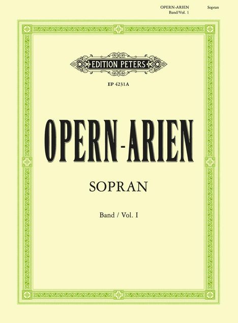 Verschiedene: Opera Arias for Soprano, Noten