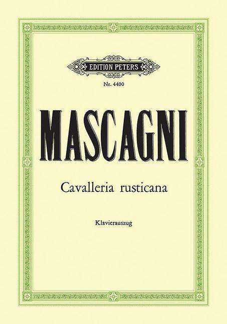 Cavalleria Rusticana (Vocal Score), Buch