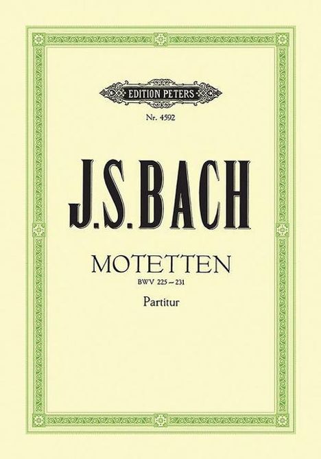 Johann Sebastian Bach (1685-1750): Motetten BWV 225-231, Buch