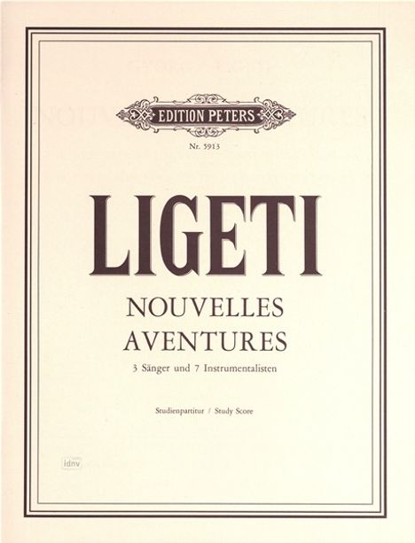 György Ligeti: Nouvelles Aventures, Noten