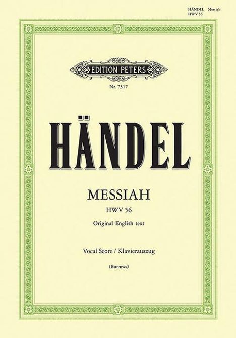 Messiah [Der Messias] HWV 56 / URTEXT, Noten