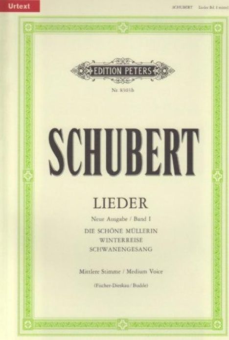 Lieder, Band 1 / Neue Ausgabe / URTEXT, Noten