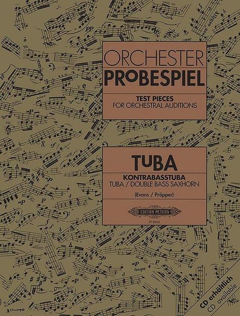 Test Pieces for Orchestral Auditions -- Tuba, Double Bass Saxhorn, Buch