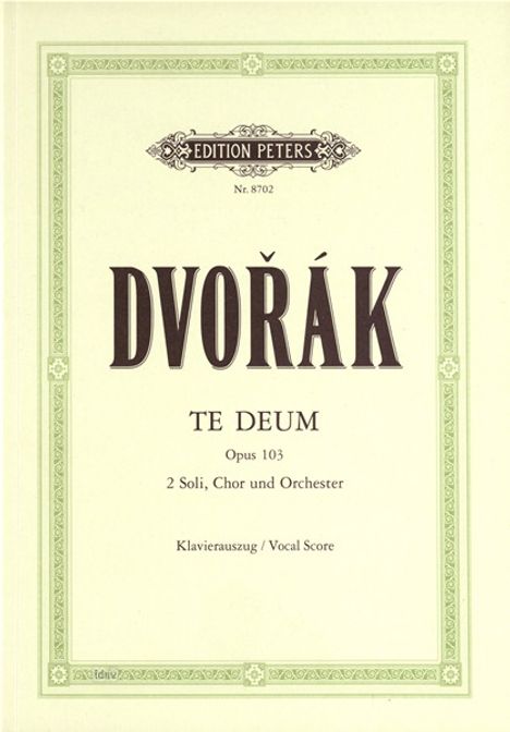 Te Deum Op.103, Buch