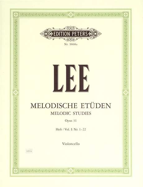 Sebastian Lee: Melodische Etüden op. 31, Noten