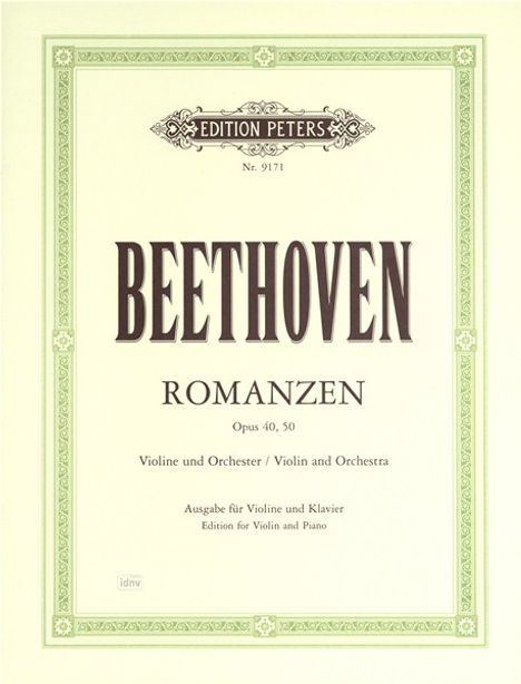 Ludwig van Beethoven (1770-1827): Romanzen für Violine und Orchester - G-Dur op. 40 · F-Dur op. 50, Buch