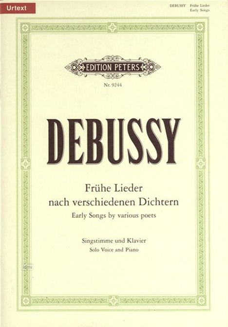 Claude Debussy: Frühe Lieder nach verschiedene, Noten