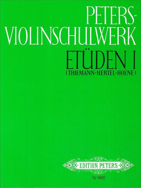 Peters-Violinschulwerk: Etüden, Band 1, Buch