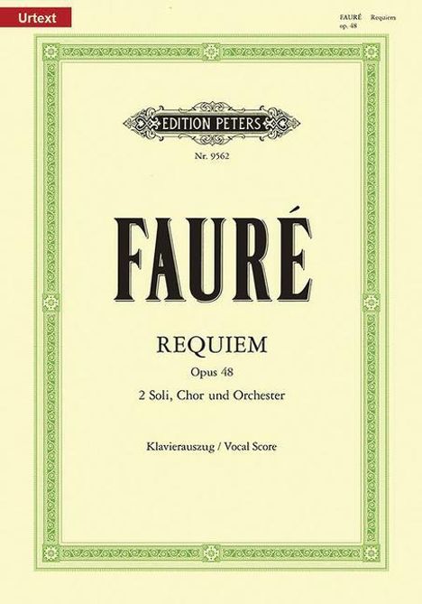 Messe de Requiem d-Moll op. 48, Noten
