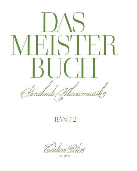 Das Meisterbuch, Band 2, Noten