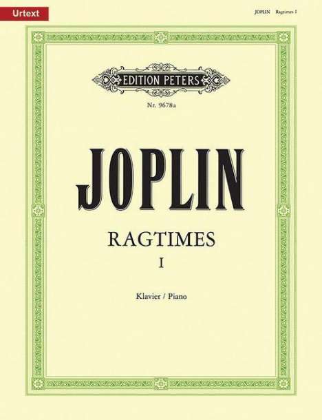 Ragtimes - Band 1 (1899-1906), Noten