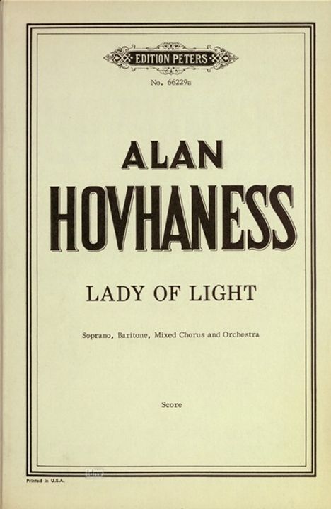 Lady of Light op. 227, Noten