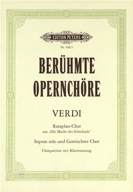 Giuseppe Verdi: Berühmte Opernchöre: Rataplan-Chor, Noten