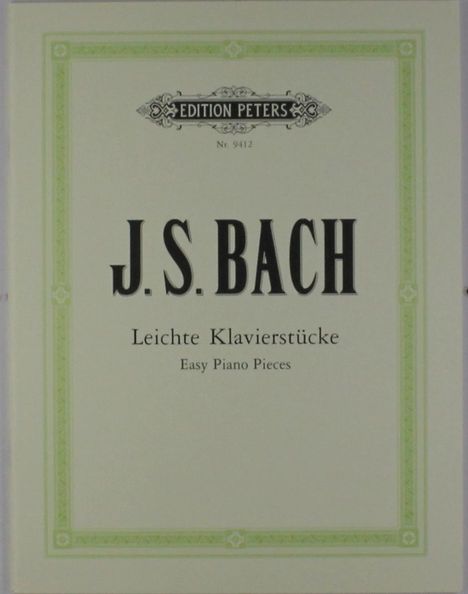 Johann Sebastian Bach: Leichte Klavierstücke, Noten