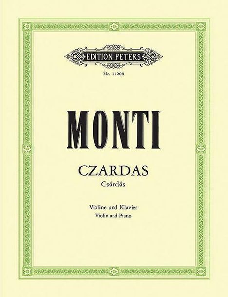 Vittorio Monti (1868-1922): Czardas (Csárdás), Buch