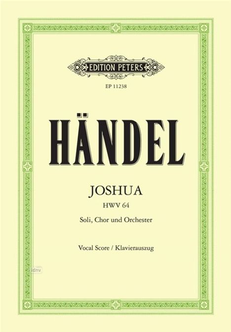 Joshua HWV 64, Klavierauszug, Noten