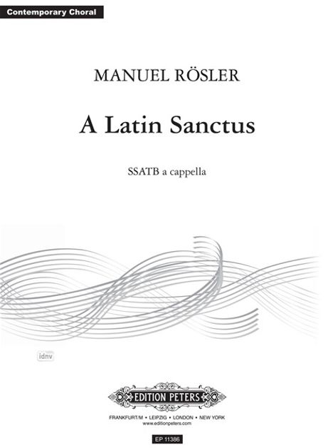 A Latin Sanctus, Noten