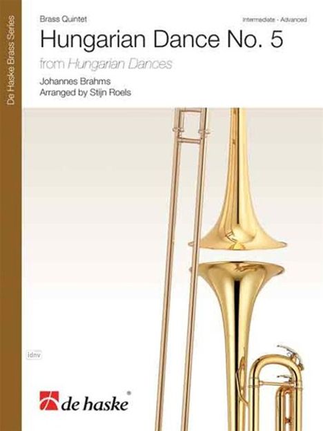 Johannes Brahms: Hungarian Dance Nr. 5, Noten