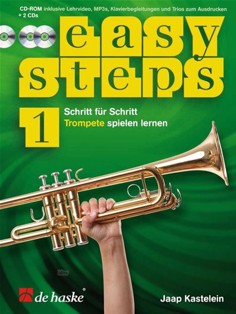 Jaap Kastelein: Easy Steps 1 - Trompete (2013), Noten