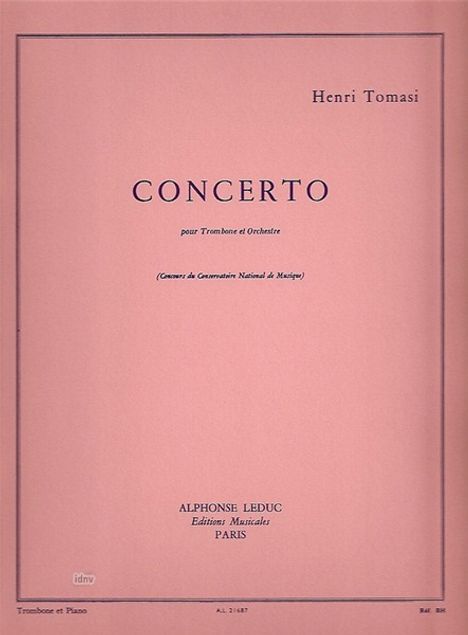 Henri Tomasi: Concerto (Trombone Orchestre), Noten