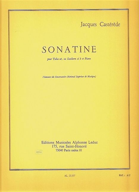 Casterede: Sonatine, Noten