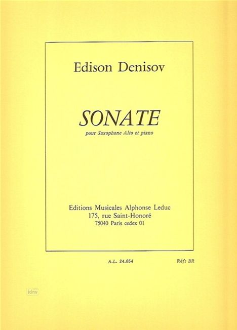 Edison Denissow: Sonate, Noten