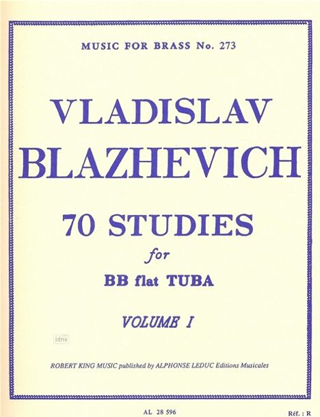 Blazhevich: 70 Studies, Noten