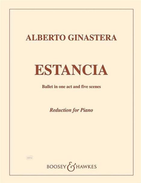 Alberto Ginastera: Estancia op. 8, Noten