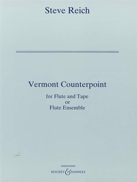 Steve Reich: Vermont Counterpoint, Noten