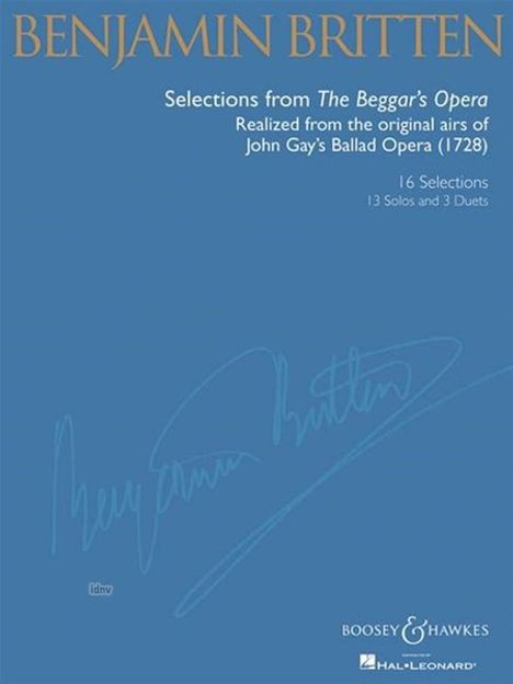 Benjamin Britten: Selections from The Beggar's Opera, Noten