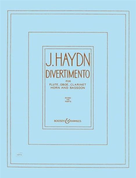 Joseph Haydn: Divertimento, Noten