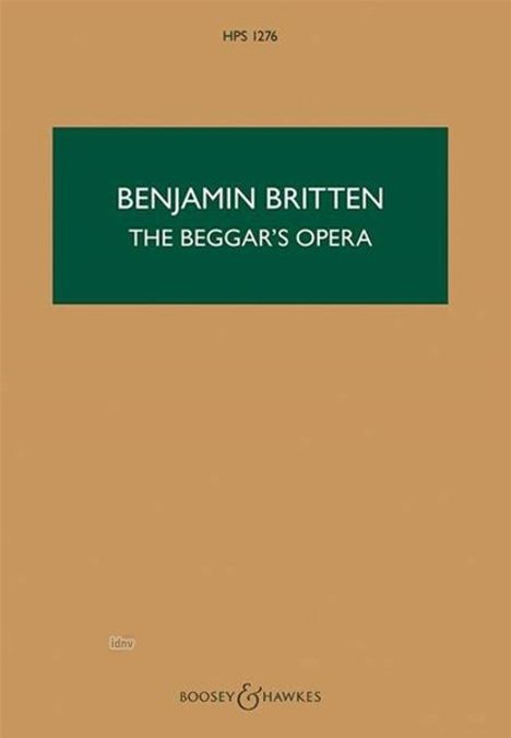 The Beggar's Opera op. 43 (1948), Noten