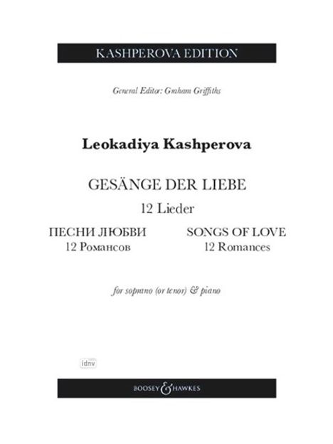 Leokadiya Kashperova: Songs of Love, Noten