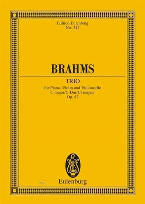 Brahms, J: Klaviertrio C-Dur, Buch
