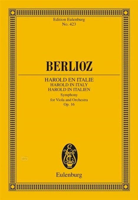 Berlioz, H: Harold in Italien, Buch